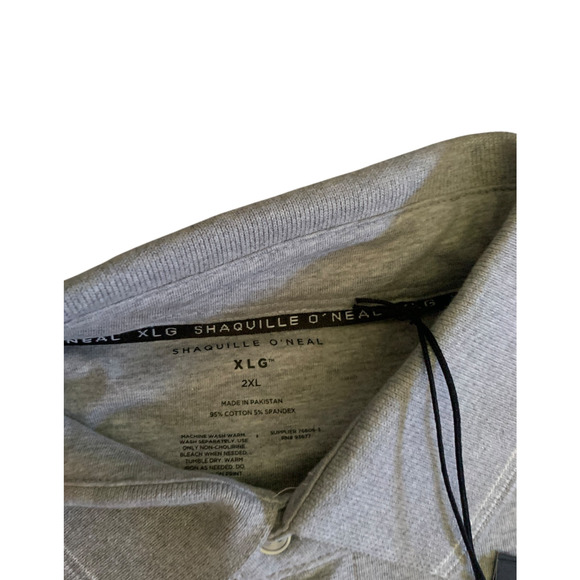 Shaquille O'Neal XLG Men's Size 2XL Comfort Stretch Tipped Polo Shirt Brand New - Picture 8 of 16